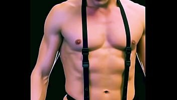 Clips from "4 ai stretching scenes in one stretching in tights straps undies and more "