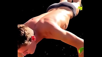 Clips from "4 ai stretching scenes in one stretching in tights straps undies and more "