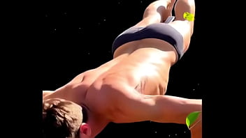 Clips from "4 ai stretching scenes in one stretching in tights straps undies and more "