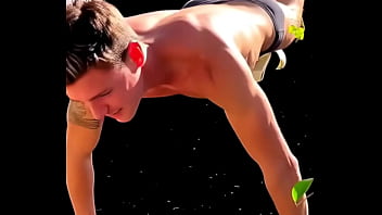 Clips from "4 ai stretching scenes in one stretching in tights straps undies and more "