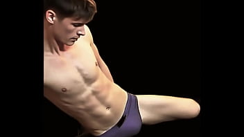 Clips from "4 ai stretching scenes in one stretching in tights straps undies and more "