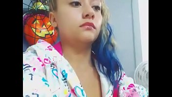 Beautiful small body blonde latina dildoing and fingering