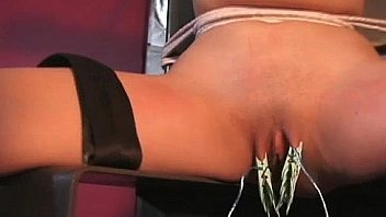 Sexy brunette chick katie gets tied