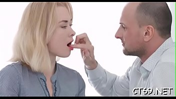 The vehement babe opens her mouth in order to begin oral sex