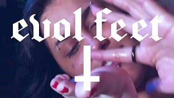 Naughty feet were made to lick