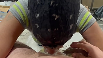 Ebony slave puking orange creamsicle milkshake and sloppy rimming