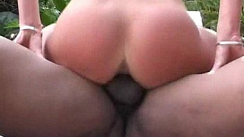 Renee in her backyard