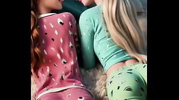 Frozen sisters in pajama magic