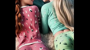 Frozen sisters in pajama magic