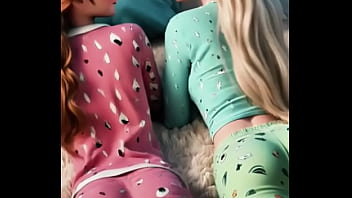 Frozen sisters in pajama magic
