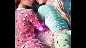 Frozen sisters in pajama magic