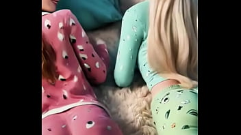 Frozen sisters in pajama magic