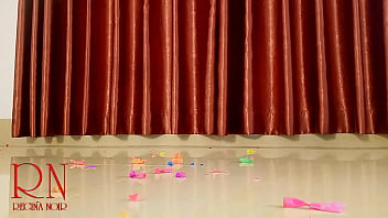 Small balloons pop with high heels boots cam 1