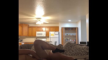 Horny babe needed a ride and fucked in backseat and couch