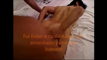Ricmenage arrombando o cu da minha esposa aline adoro