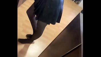 Good morning what do you think of my outfit •if you want to see more go to of #leatherskirt #leatherboots #