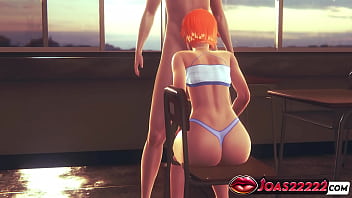 Hot Redhead Gwen In Bikini Sucks Cock Deepthroat Big Ass & Tits In 3d Animation Honey Select 2 thumbnail