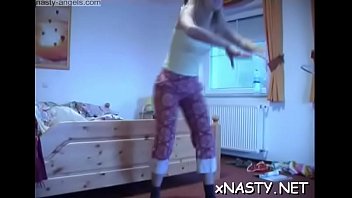 Blowing her aged paramour