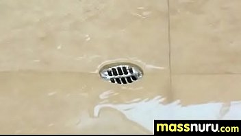 Slippery nuru massage for lucky dude 23