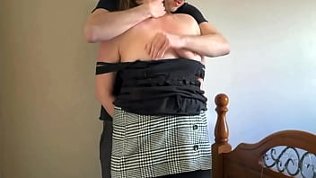 A girl in the office was rude to you so you chat up her mum then give it to her hardcore tit slaps brutal face fuc