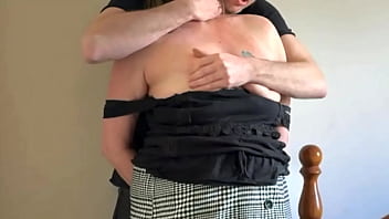 A girl in the office was rude to you so you chat up her mum then give it to her hardcore tit slaps brutal face fuc