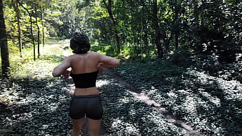 My hot stepdaughter kept teasing me in the woods making me horny and i ended up taking the virginity of her tight ass vagninho and dutrasuraaa