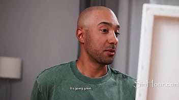 Millie morgan fucks nervous painter who got caught wanking instead of painting Millie morgan fucks nervous painter who got caught wanking instead of painting