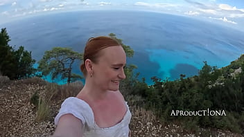 Pixie wetting her self and drink piss on a hike