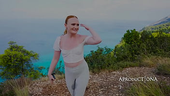 Pixie wetting her self and drink piss on a hike