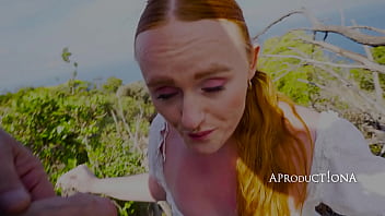 Pixie wetting her self and drink piss on a hike