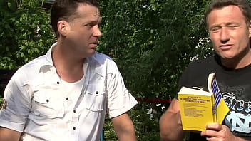 Sexy oriental girl fucking with two males