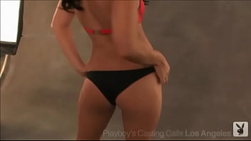 Hot girl casey laren poses for at the los angeles playboy castings