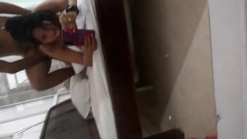 Cheating on my cuckold with his friend in a motel and fucking without condom to get my pussy fulfilled of cum