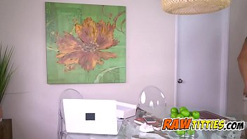 Nasty babe riding monster dick