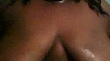 Ghetto whore vibrating her large nipples