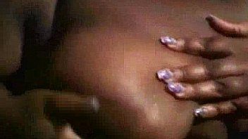 Ghetto whore vibrating her large nipples