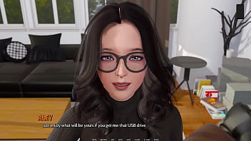 Brunette hottie makes me cum on her pussy