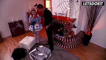 Halloween photoshoot turns into amazing sex for big tits babe letsdoeit
