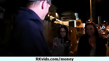 Desperate teen naked in public and fucks to pay rent 25