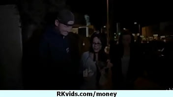 Desperate teen naked in public and fucks to pay rent 25