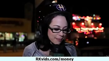 Desperate teen naked in public and fucks to pay rent 25