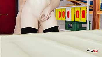 Playful kitty's tit time hentai