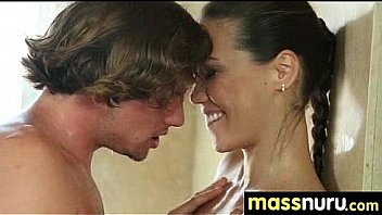 Nuru massage ends with a hot shower fuck 14