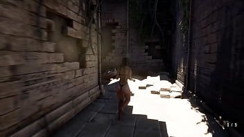 An ancient runic dildo fucked lara's ass 3d unreal engine hentai animation part 2