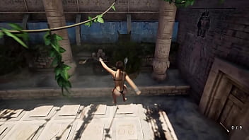 An ancient runic dildo fucked lara's ass 3d unreal engine hentai animation part 2
