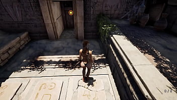 An ancient runic dildo fucked lara's ass 3d unreal engine hentai animation part 2