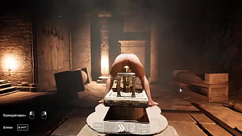 An ancient runic dildo fucked lara's ass 3d unreal engine hentai animation part 2