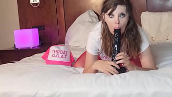 Alessandra practicing with bbc #throatgoattraining