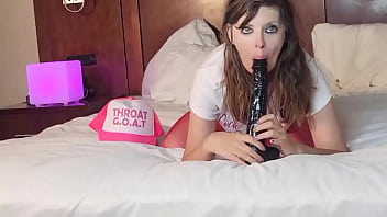 Alessandra practicing with bbc #throatgoattraining