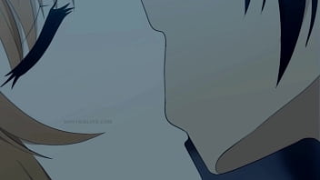 Hot evening perfect body gets filled with cum animation